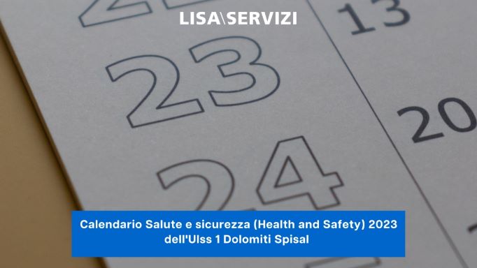 Calendario Salute e la sicurezza  (Health and Safety) 2023 