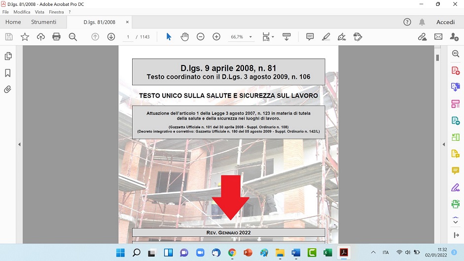 Testo unico sicurezza edizione Gennaio 2022 Testo unico sicurezza edizione Gennaio 2022