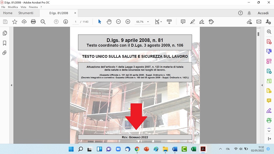 Testo unico sicurezza edizione Gennaio 2022