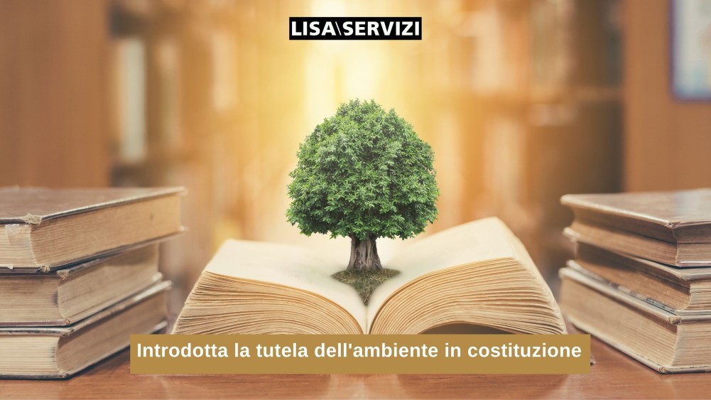 Introdotta la tutela dell'ambiente in costituzione