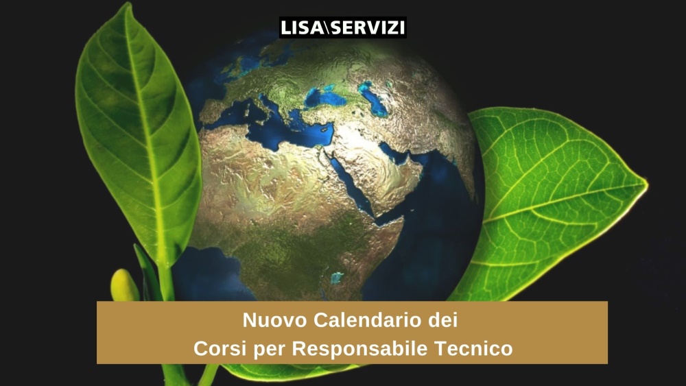 Nuovo Calendario dei Corsi per Responsabile Tecnico Nuovo Calendario dei Corsi per Responsabile Tecnico