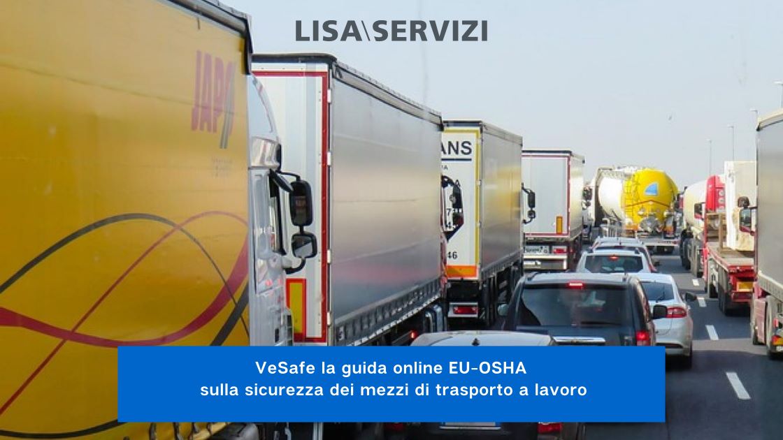 VeSafe la guida online EU-OSHA sulla sicurezza dei mezzi di trasporto a lavoro VeSafe la guida online EU-OSHA sulla sicurezza dei mezzi di trasporto a lavoro