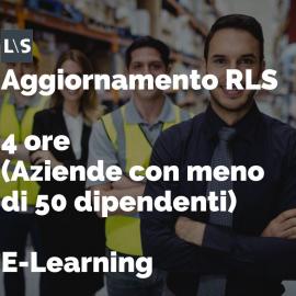 Corso aggiornamento RLS E-Learning 4 ore Corso aggiornamento RLS E-Learning 4 ore