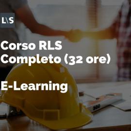 Corso RLS E-Learning 32 ore Corso RLS E-Learning 32 ore