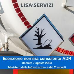 Esenzione nomina consulente ADR