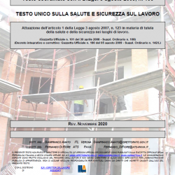 Testo Unico 81/08 edizione aggiornata a Novembre 2020