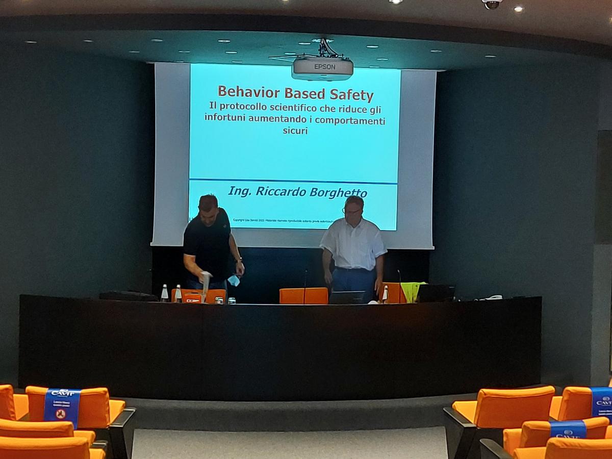 Riccardo Borghetto esperto di Behavior Based Safety, CEO di Lisa Servizi, ospite di Cavit SC 
