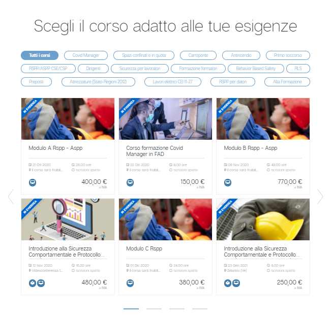 corsi formazione sicurezza sito lisa servizi