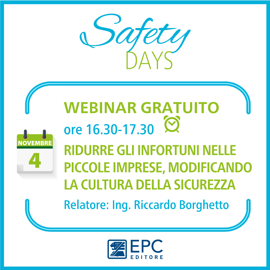 L'intervento dell'Ing. Borghetto ai Safety Days 2021