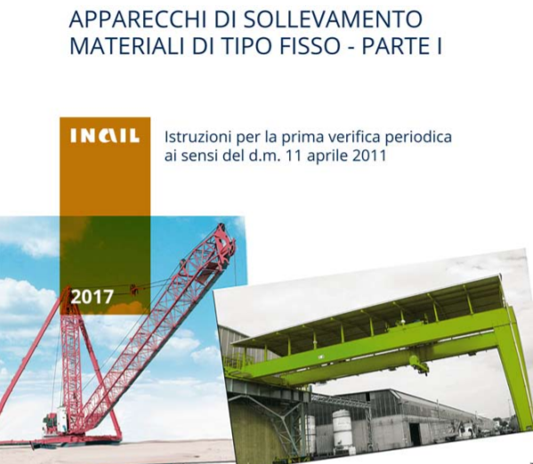 INAIL: Apparecchi di sollevamento materiali di tipo fisso