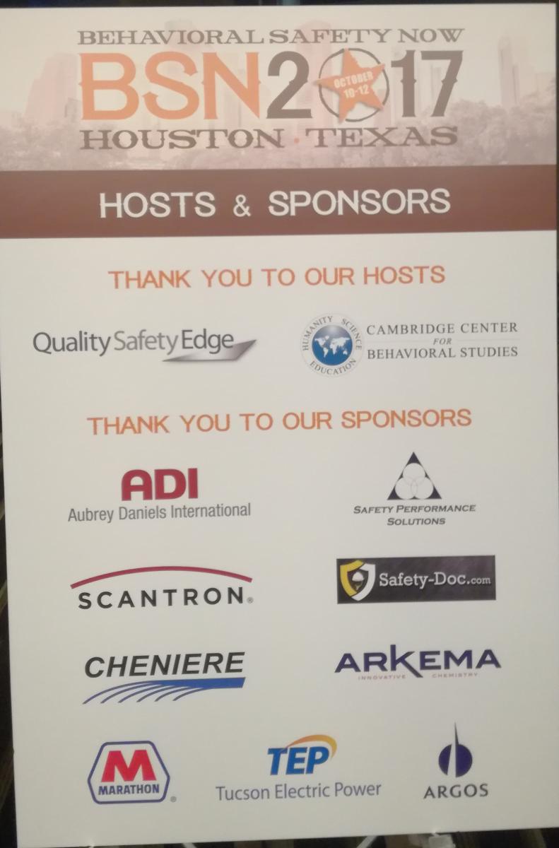 Resoconto conferenza Houston sicurezza comportamentale BSN Behavioral Safety Know 2017