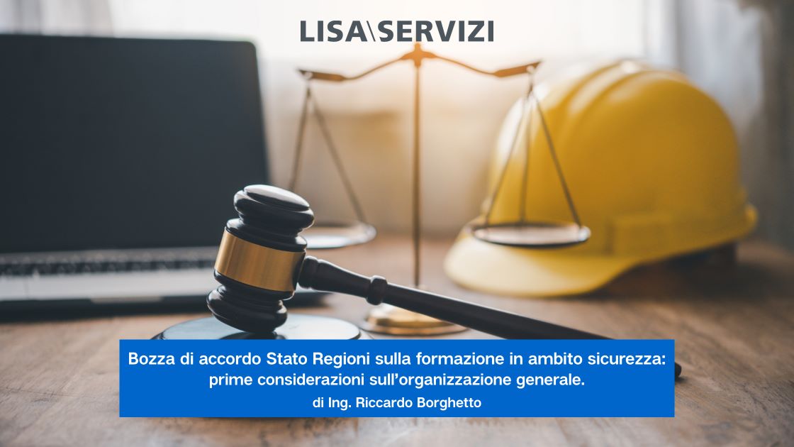 Bozza di accordo Stato Regioni sulla formazione in ambito sicurezza Parte 2