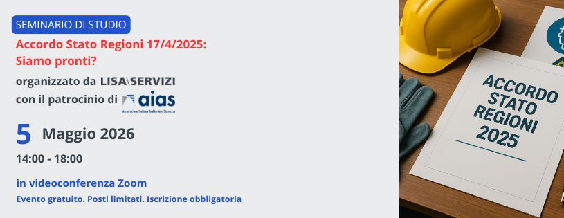 Accordo Stato Regioni 2025 siamo pronti?